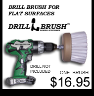 drill brush for flat surfaces