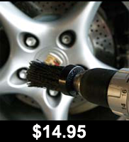 cordless drill powered lugnut detail brush