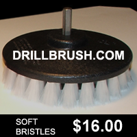 drill brush soft bristles for Gentle Scrubbing